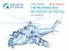 Quinta Studio QDS-48406 Mi-24 Nato Hind 3D-Printed & coloured Interior on decal paper (Trumpeter)(Small version) 1/48